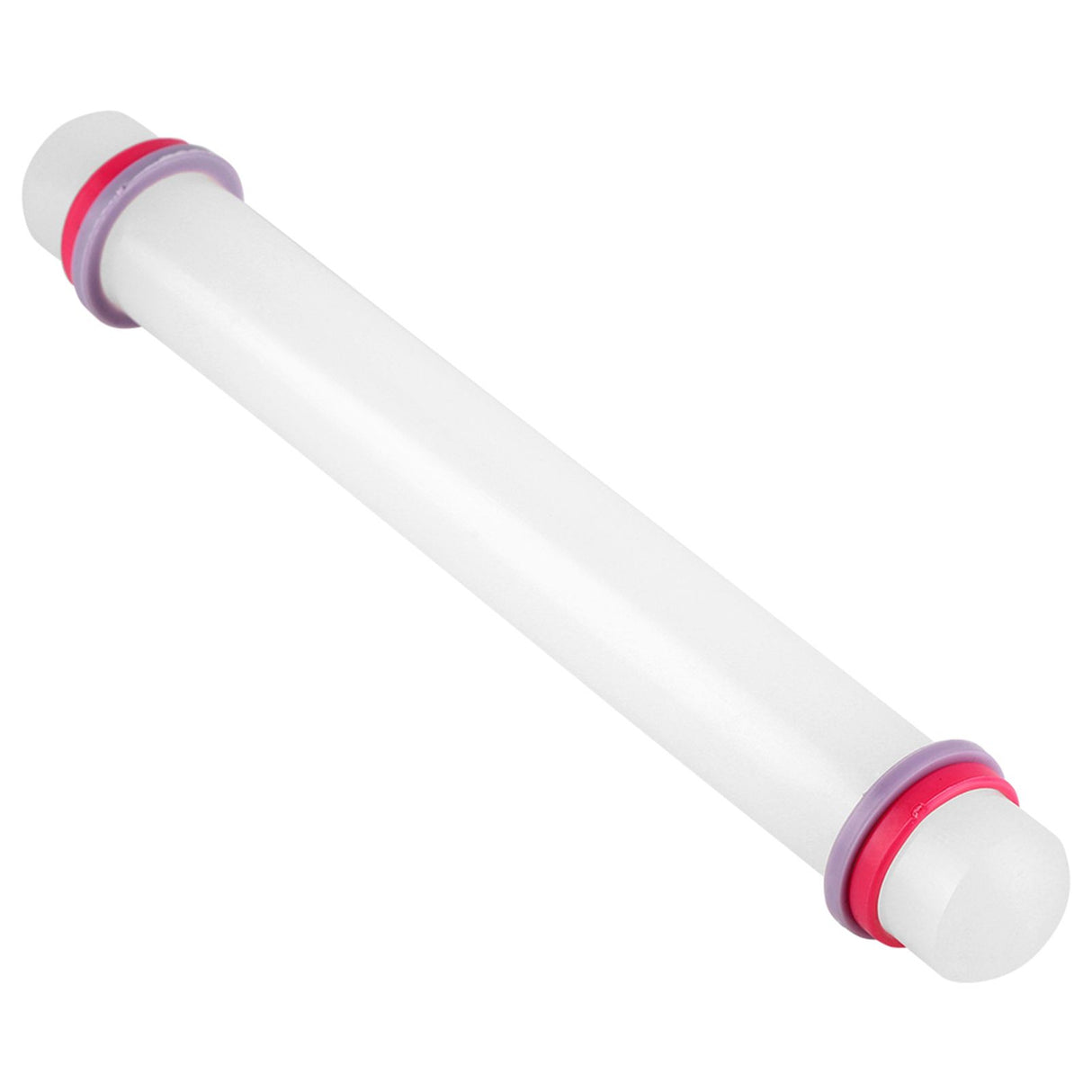 9in Non Stick Plastic Rolling Pin with Ring Fondant Cake Cookie Dough Roller Baking Tool