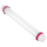 9in Non Stick Plastic Rolling Pin with Ring Fondant Cake Cookie Dough Roller Baking Tool