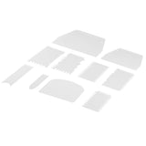 10pcs/set Plastic Baking Edge Dough Scraper Cutter Pastry Spatulas Cake Decoration Baking Tools