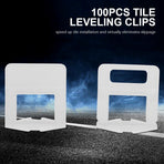 100pcs/Set Plastic Disposable Floor Wall Ceramic Tile Leveling Clips Spacers Tiling Tool(1.0mm)