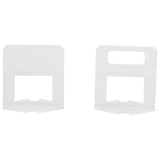 100pcs/Set Plastic Disposable Floor Wall Ceramic Tile Leveling Clips Spacers Tiling Tool(1.0mm) - Top-Down View