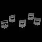 100pcs/Set Plastic Disposable Floor Wall Ceramic Tile Leveling Clips Spacers Tiling Tool(1.0mm)