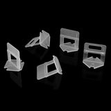 100pcs/Set Plastic Disposable Floor Wall Ceramic Tile Leveling Clips Spacers Tiling Tool(1.0mm)