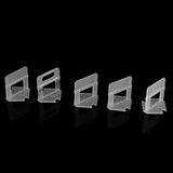 100pcs/Set Plastic Disposable Floor Wall Ceramic Tile Leveling Clips Spacers Tiling Tool(1.5mm)