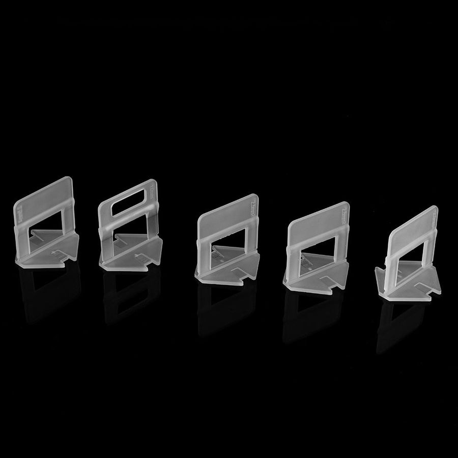 100pcs/Set Plastic Disposable Floor Wall Ceramic Tile Leveling Clips Spacers Tiling Tool(1.5mm)