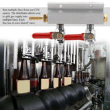 Muti way Home Co2 Air Gas Manifold Distribution Splitter Beer 2 Way