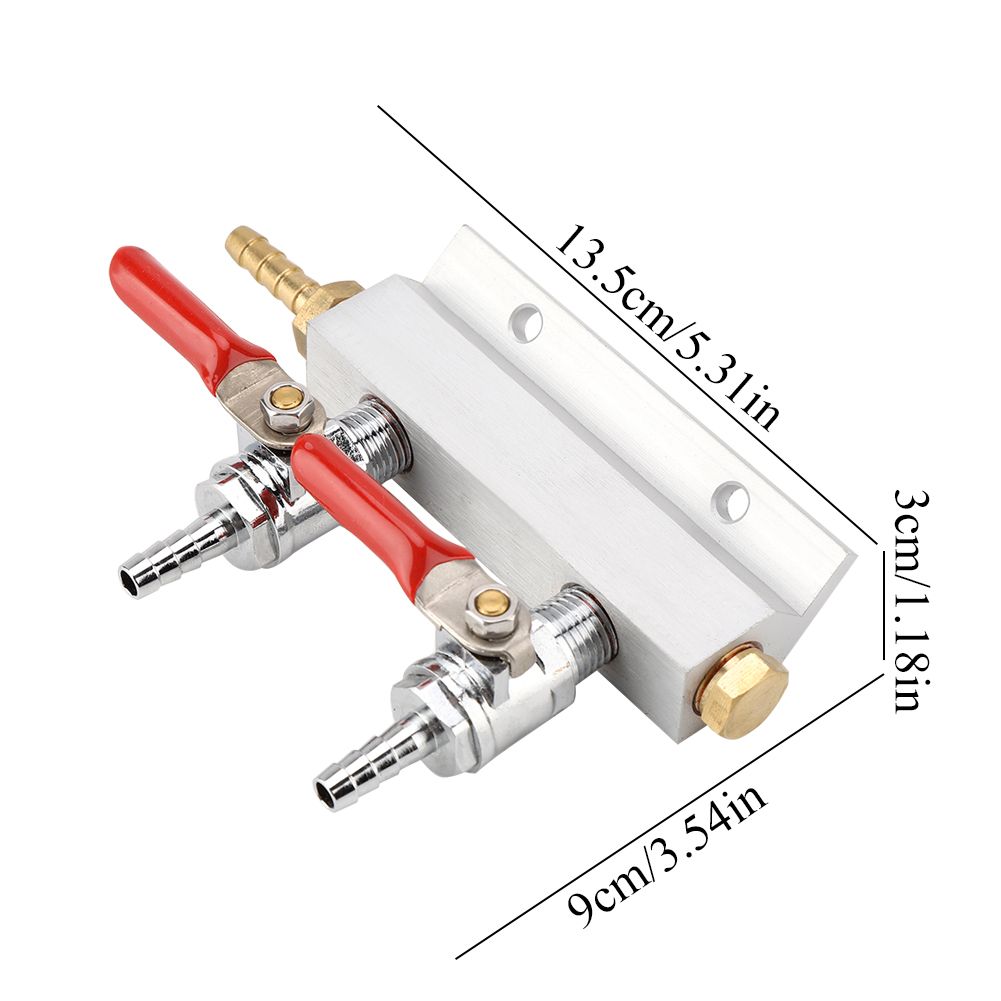 Muti way Home Co2 Air Gas Manifold Distribution Splitter Beer 2 Way