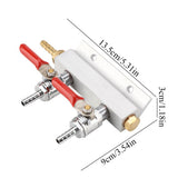 Muti way Home Co2 Air Gas Manifold Distribution Splitter Beer 2 Way - Extra Image