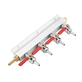 Muti way Home Co2 Air Gas Manifold Distribution Splitter Beer 4 Way - Front View