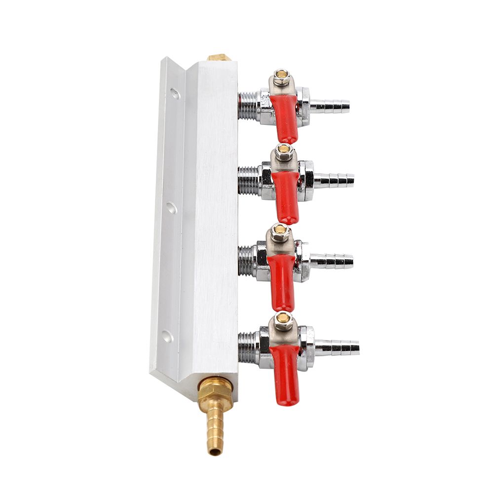 Muti way Home Co2 Air Gas Manifold Distribution Splitter Beer 4 Way