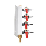 Muti way Home Co2 Air Gas Manifold Distribution Splitter Beer 4 Way