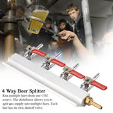 Muti way Home Co2 Air Gas Manifold Distribution Splitter Beer 4 Way - Extra Image