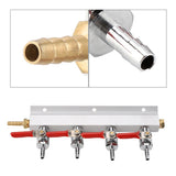 Muti way Home Co2 Air Gas Manifold Distribution Splitter Beer 4 Way - Extra Image
