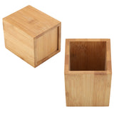 Bamboo Pen Holder Office School Desk Pencils Storage Organizer Stand Stationery Supply - Extra Image