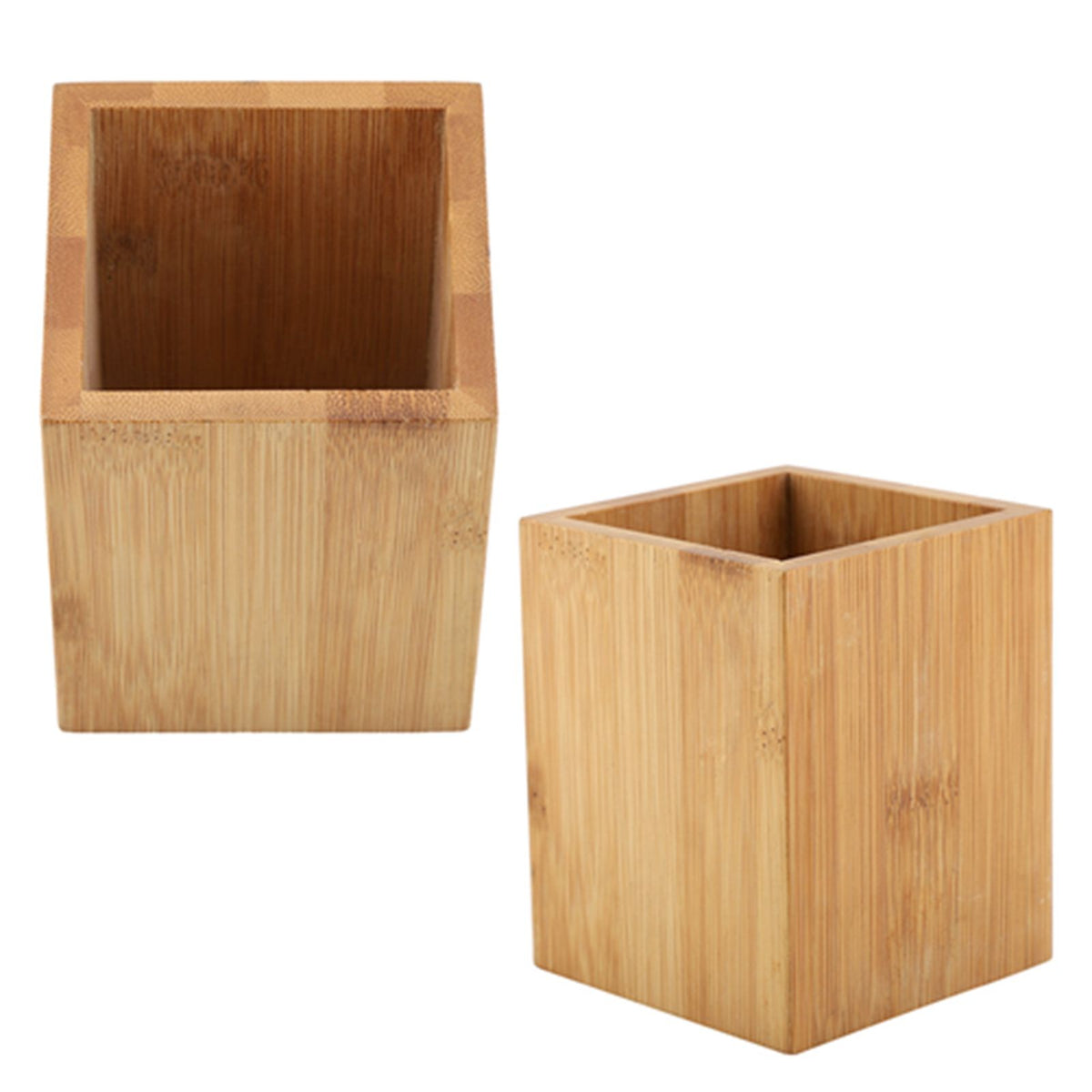 Bamboo Pen Holder Office School Desk Pencils Storage Organizer Stand Stationery Supply