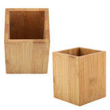 Bamboo Pen Holder Office School Desk Pencils Storage Organizer Stand Stationery Supply