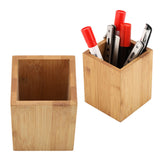 Bamboo Pen Holder Office School Desk Pencils Storage Organizer Stand Stationery Supply
