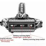 5 LED XM-L T6 XPE Headlight 15000 lumens LED USB Headlamp Camp Hike Emergency Light Fishing Out