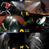5 LED XM-L T6 XPE Headlight 15000 lumens LED USB Headlamp Camp Hike Emergency Light Fishing Out - Close-Up Angle