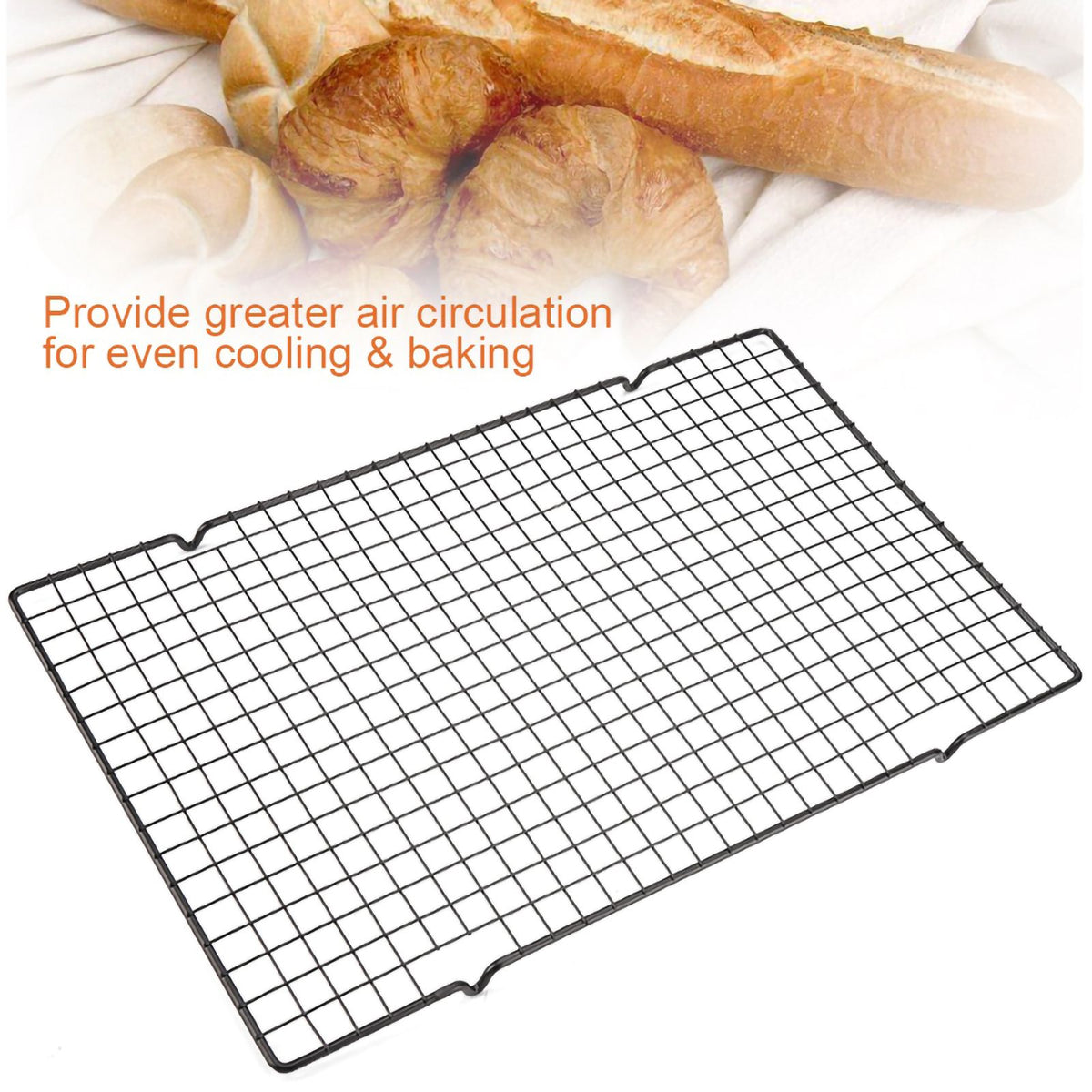 Stainless Steel Cooling and Baking Rack Nonstick Cooking Grill Tray For Biscuit / Cake / Bread