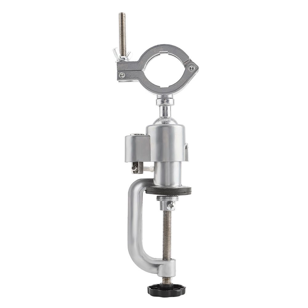 Aluminum Alloy Clamp on Bench Vise Electric Drill Holder Stand Rack Grinder Bracket Accessory