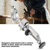 Aluminum Alloy Clamp on Bench Vise Electric Drill Holder Stand Rack Grinder Bracket Accessory