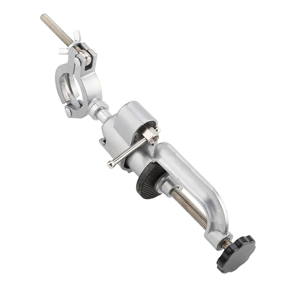 Aluminum Alloy Clamp on Bench Vise Electric Drill Holder Stand Rack Grinder Bracket Accessory