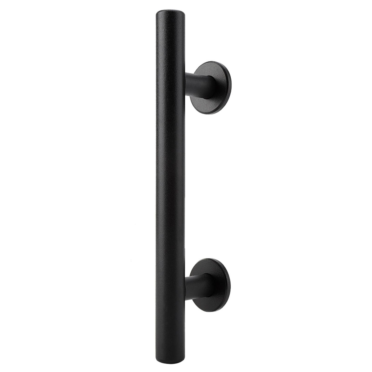 Black Heavy Duty Carbon Steel Sliding Barn Door Closet Pull Handle Wooden Gate Hardware