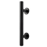 Black Heavy Duty Carbon Steel Sliding Barn Door Closet Pull Handle Wooden Gate Hardware