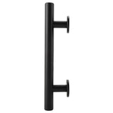 Black Heavy Duty Carbon Steel Sliding Barn Door Closet Pull Handle Wooden Gate Hardware