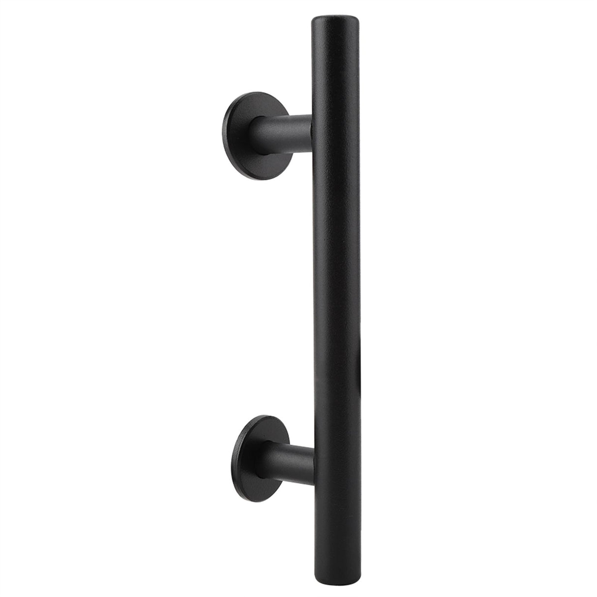Black Heavy Duty Carbon Steel Sliding Barn Door Closet Pull Handle Wooden Gate Hardware