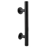 Black Heavy Duty Carbon Steel Sliding Barn Door Closet Pull Handle Wooden Gate Hardware