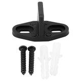Black Coated Plastic Floor Guide for Sliding Barn Door Bottom Gate Hardware Accessory