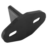 Black Coated Plastic Floor Guide for Sliding Barn Door Bottom Gate Hardware Accessory - Close-Up Angle