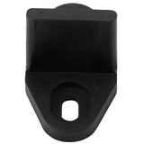Black Coated Plastic Floor Guide for Sliding Barn Door Bottom Gate Hardware Accessory - Low Angle