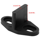Black Coated Plastic Floor Guide for Sliding Barn Door Bottom Gate Hardware Accessory