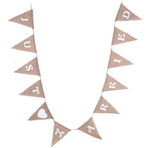 12pcs/ Set Fashionable Cloth Triangle Banner Just Married English Letter for Party Decoration