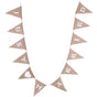 12pcs/ Set Fashionable Cloth Triangle Banner Just Married English Letter for Party Decoration