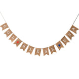 13pcs Set Fashionable Cloth Forked Tail shaped Banner for Party Decoration