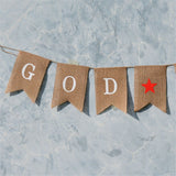 13pcs Set Fashionable Cloth Forked Tail shaped Banner for Party Decoration