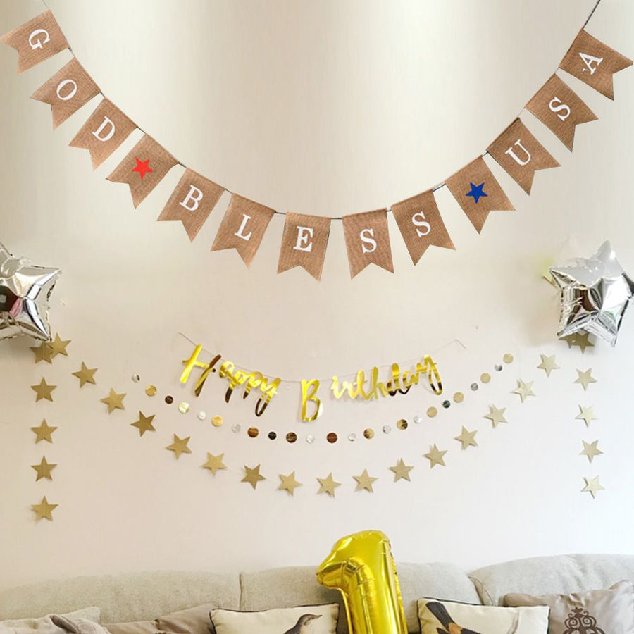 13pcs Set Fashionable Cloth Forked Tail shaped Banner for Party Decoration