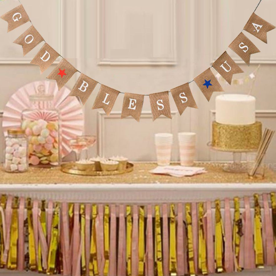 13pcs Set Fashionable Cloth Forked Tail shaped Banner for Party Decoration