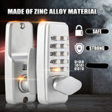 2 - 8 Digit Code Combination Door Zinc Alloy Convenient Password Security Coded Lock - Low Angle