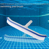 18in Swimming Pool Wall Brush Cleaning Tools Aluminum Handle for Pond Spa Hot Spring Pools