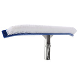 18in Swimming Pool Wall Brush Cleaning Tools Aluminum Handle for Pond Spa Hot Spring Pools - Extra Image
