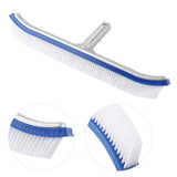 18in Swimming Pool Wall Brush Cleaning Tools Aluminum Handle for Pond Spa Hot Spring Pools - Extra Image