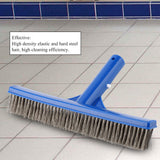 10in Swimming Pool Steel Brush Bottom Walls Cleaning Supplies for Pond Spa Hot Spring - Low Angle