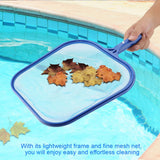 Lightweight Leaf Skimmer Mesh Net Frame Swimming Pool Pond Tub Cleaning Tool for Many Poles