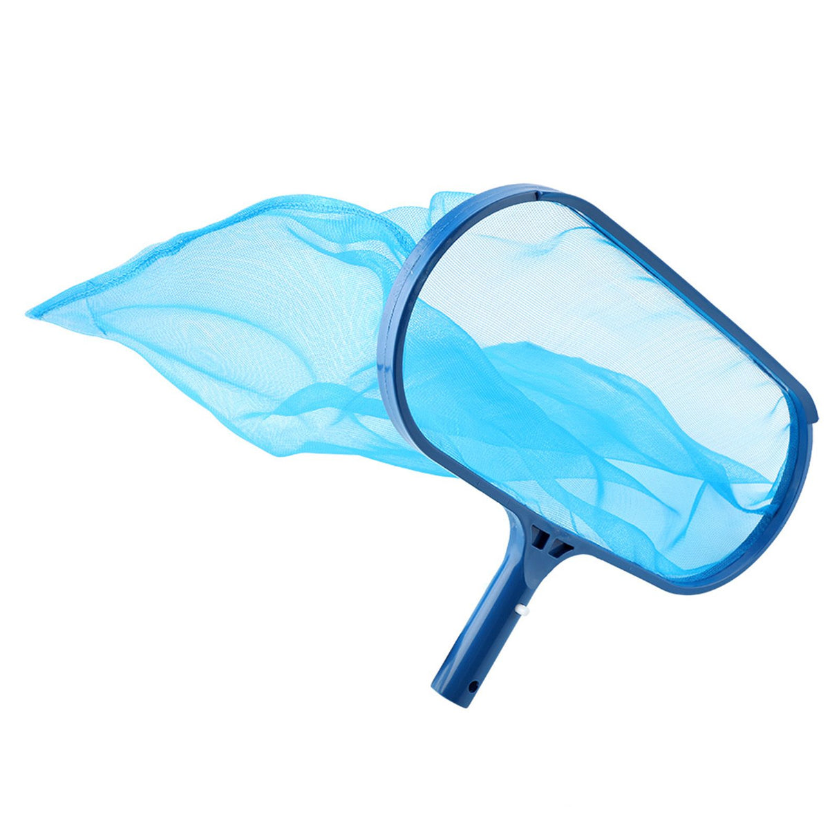 Blue Plastic Leaf Skimmer Fine Mesh Net Deep Bag Swimming Pool Pond Tub Cleaning Tool
