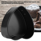 Carbon Steel Cake Mold with Removable Pan Tray Heart Shaped Baking Mould Nonstick Cookware - Side View